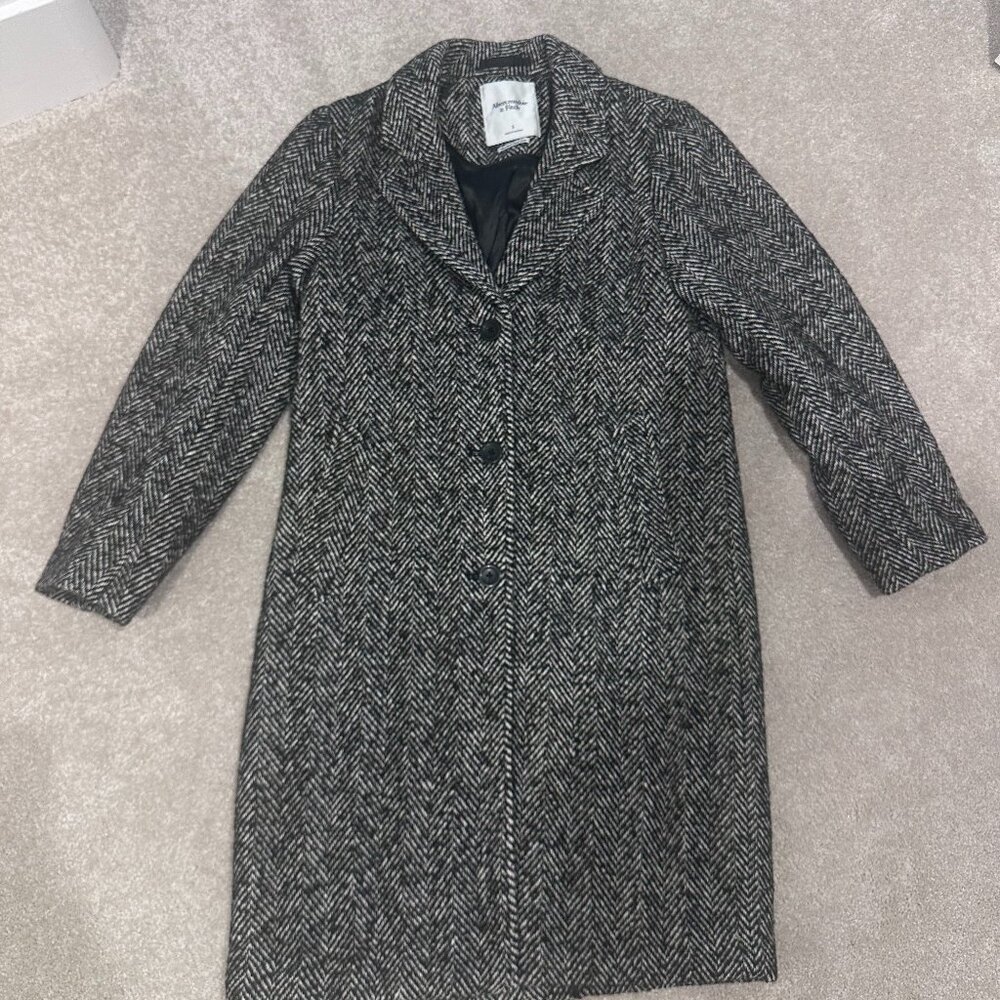 Abercrombie & Fitch Gray Pea Coat